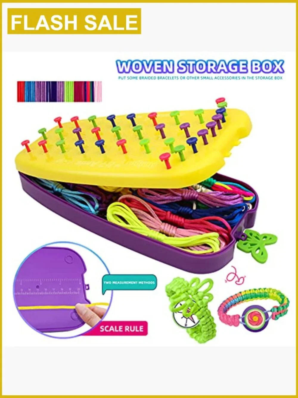 Friendship Bracelet Making Kit - DIY Craft Set for Kids Ages 7-12
